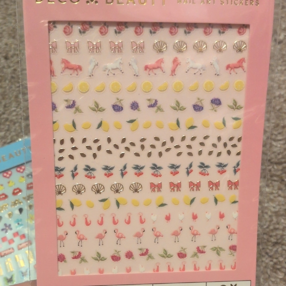 DECO ✦ BEAUTY Nail Art Sticker Sheets X 3 - Picture 3 of 4